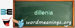 WordMeaning blackboard for dillenia
